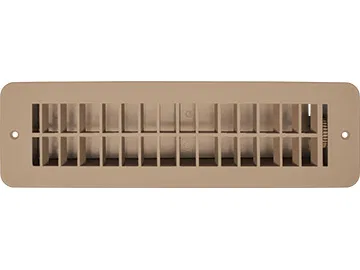 H861 – RV DESIGNER Heating/ Cooling Register, Rectangular 10 Inch x 2-1/4 Inch With Damper Tan Plastic